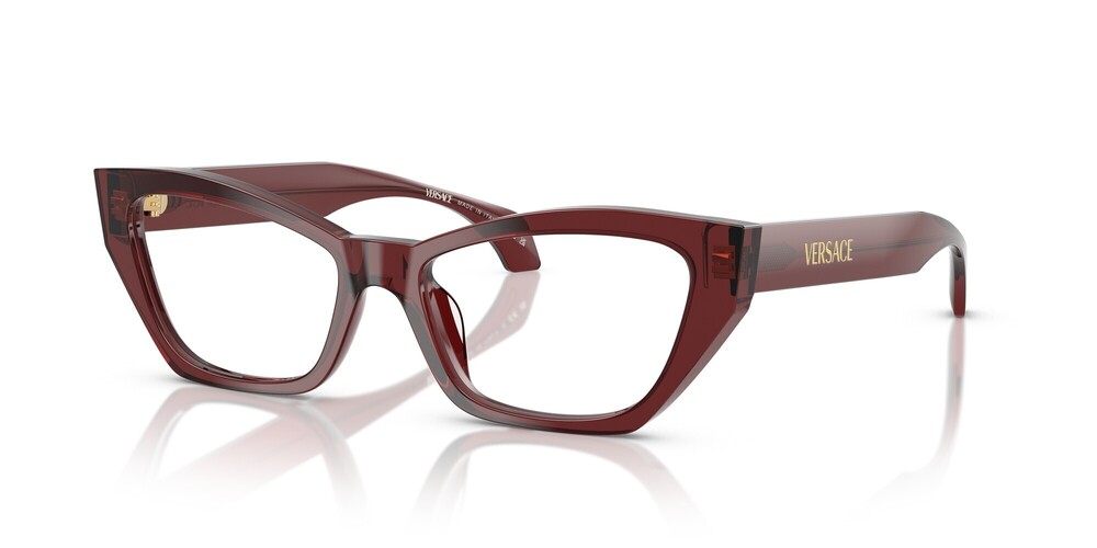 NWT Versace 0VE3373U-5512-54 Pink Cat-Eye 54mm Glasses